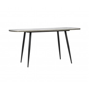 Стол ВВР Раздвижной пластиковый Лавант/бетон светлый/черный конус 110-150/70